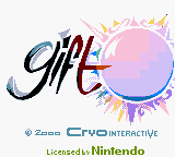 Gift title screen for GameBoy Color